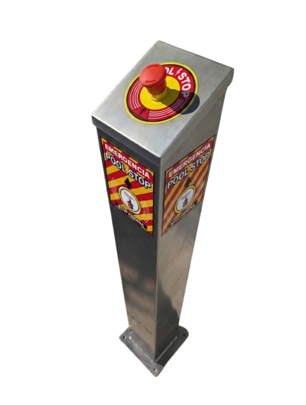 Sistema PoolStop modelo Pedestal para en piscina comunitaria